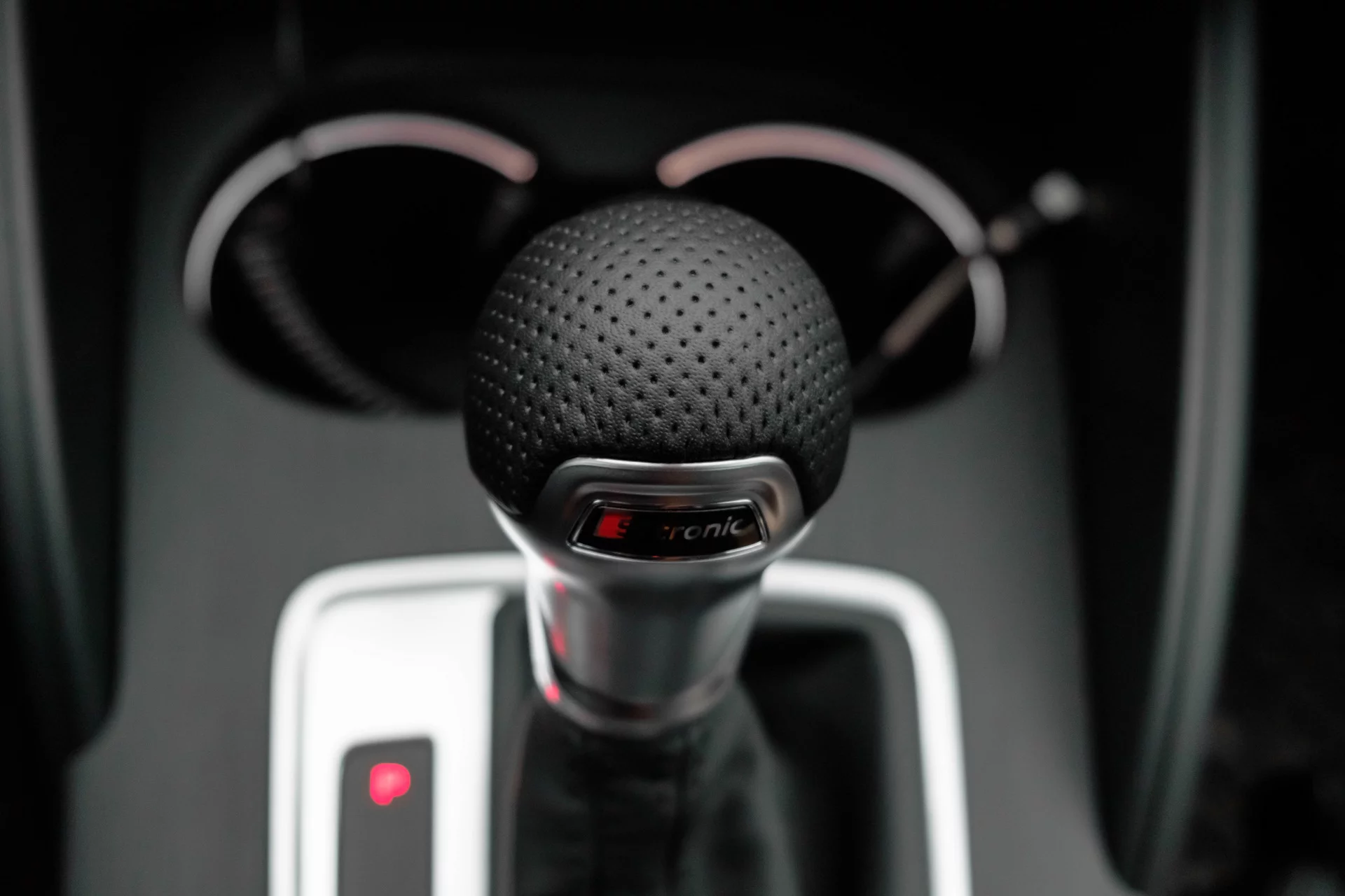 Micro-texture on the leather is the same as used on the steering wheel