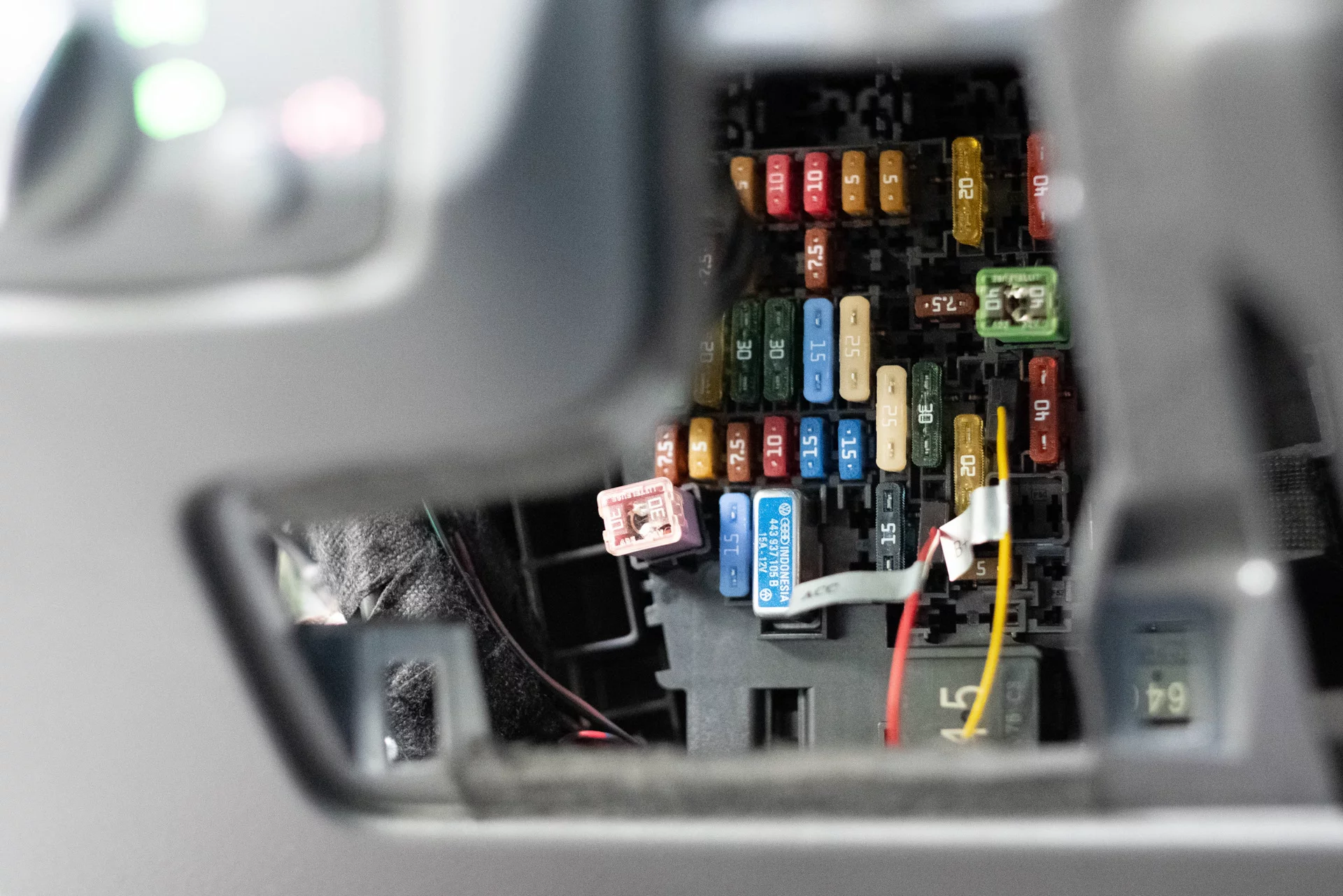 Matte fuses from the Skoda kit look different